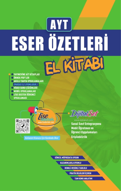 YKS AYT Eser Özetleri El Kitabı Yayın Denizi Yayınları Vega Efsanesi