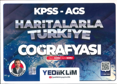 2026 KPSS AGS Haritalarla Türkiye Coğrafyası Hem Konu Hem Soru Hakan Bileyen Yediiklim Yayınları