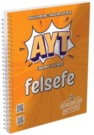 AYT Felsefe Öğrencim Defteri Murat Yayınları Vega Efsanesi