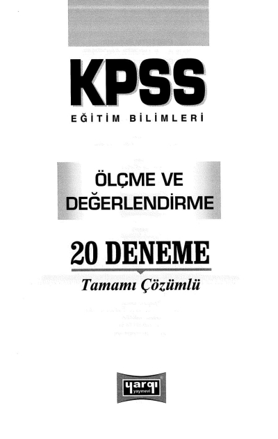 ÖLÇME DEĞERLENDİRME 20 Lİ DENEME