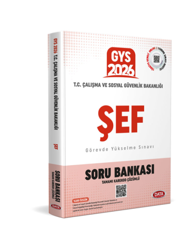 2026 T.C. Çalışma ve Sosyal Güvenlik Bakanlığı GYS Şef Tamamı Karekod Çözümlü Soru Bankası Data Yayınları Vega Efsanesi