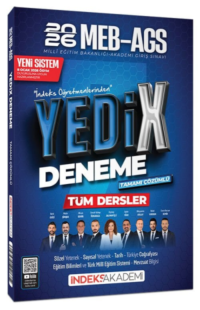 2026 MEB-AGS Tüm Dersler YediX 7 Deneme Çözümlü İndeks Akademi Yayıncılık Vega Efsanesi