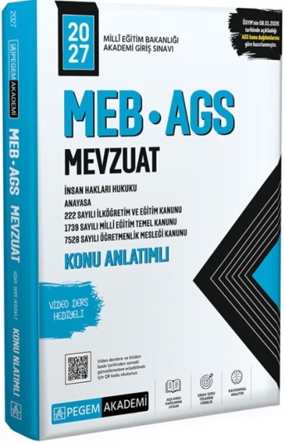 MEB AGS Mevzuat Konu Anlatımlı Pegem Yayınları Vega Efsanesi