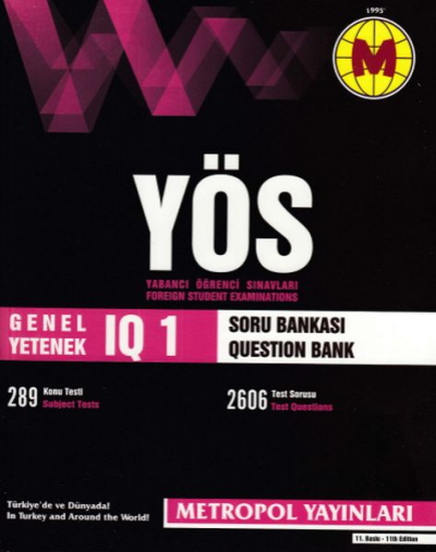Metropol YÖS IQ Soru Bankası 1 (Yeni) Vega Efsanesi