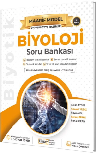 2028 Üniversiteye Hazırlık Biyoloji Maarif Model Soru Bankası Biyotik Yayınları Vega Efsanesi