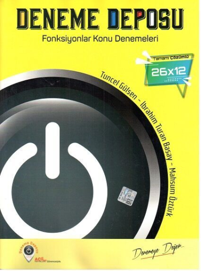 TYT Fonksiyonlar Konu Denemeleri Deneme Deposu Acil Yayınları Vega Efsanesi