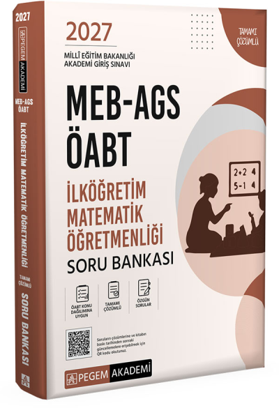 2027 ÖABT MEB-AGS İlköğretim Matematik Öğretmenliği Soru Bankası Çözümlü Pegem Akademi Yayınları Vega Efsanesi