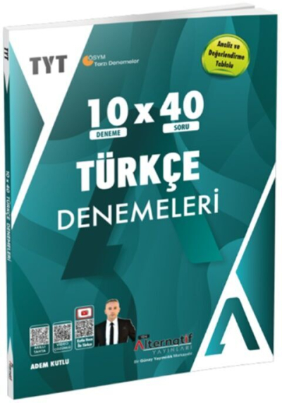 TYT Türkçe 10 x 40 Branş Denemeleri Alternatif Yayınları
