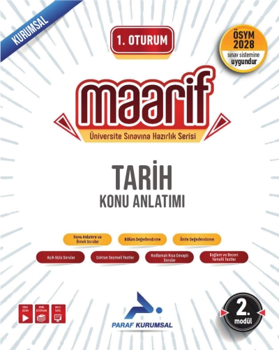 2028 Maarif TYT Tarih Konu Anlatımı 2. Modül Paraf Yayınları Vega Efsanesi