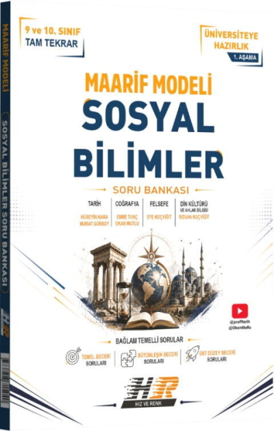 TYT Sosyal Bilimler Maarif Modeli Soru Bankası Hız ve Renk Yayınları Vega Efsanesi