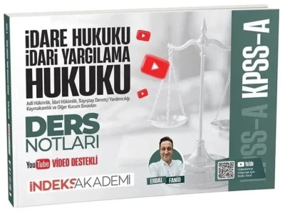 KPSS A Grubu İdare ve İdari Yargılama Hukuku Video Ders Notları Erdal Fanid İndeks Akademi Yayıncılık Vega Efsanesi