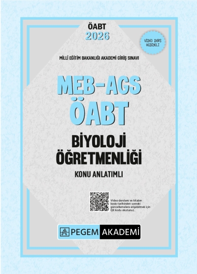 2026 MEB AGS ÖABT Biyoloji Öğretmenliği Konu Anlatımlı Pegem Yayınları Vega Efsanesi