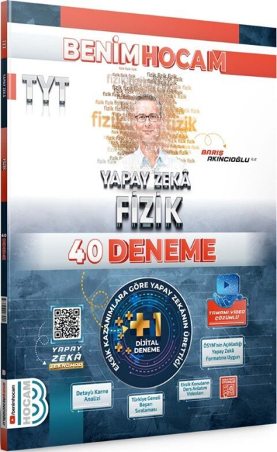 2025 TYT Yapay Zeka Fizik 40 Deneme Benim Hocam Yayınları Vega Efsanesi