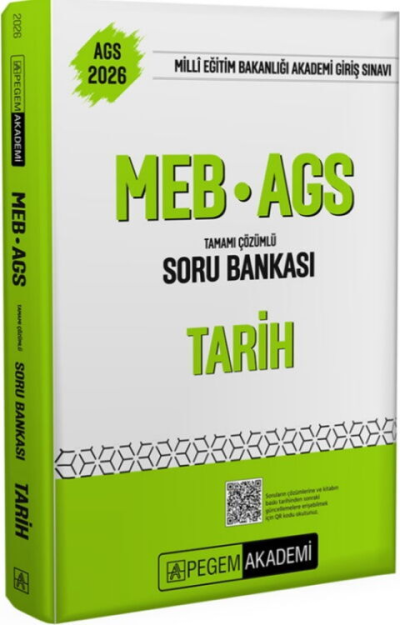 2026 MEB AGS Tarih Tamamı Çözümlü Soru Bankası Pegem Yayınları Vega Efsanesi