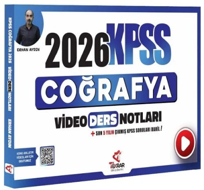 2026 KPSS Coğrafya Video Ders Notları - Erhan Aydın Tekrar Akademi Yayınları Vega Efsanesi