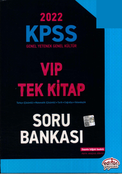 VİP GKGY TÜM DERSLER TEK KİTAP ÇÖZÜMLÜ SORU BANKASI Vega Efsanesi