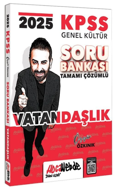 2025 KPSS Genel Kültür Vatandaşlık Tamamı Çözümlü Soru Bankası HocaWebde Yayınları Vega Efsanesi