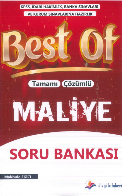 2025 Best Of Tamamı Çözümlü Maliye Soru Bankası Makbule Ekici Dizgi Kitap Vega Efsanesi