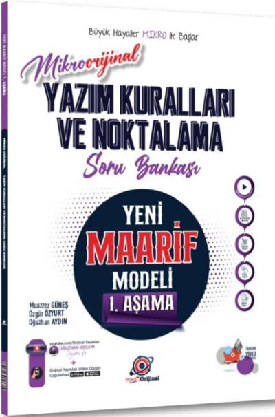 Orijinal Mikro Yazım Kuralları ve Noktalama Maarif Model Soru Bankası Orijinal Yayınları Vega Efsanesi