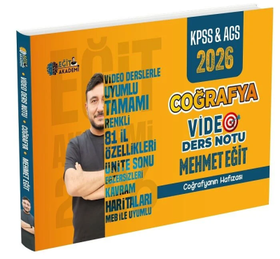 2026 MEB AGS KPSS Coğrafya Video Ders Notları Mehmet Eğit Vega Efsanesi