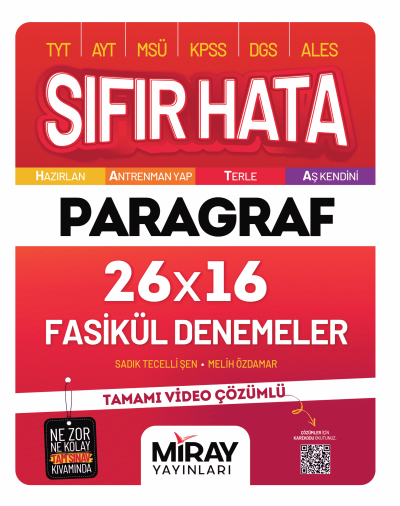 Sıfır Hata Paragraf 16 Deneme Miray Yayınları Vega Efsanesi