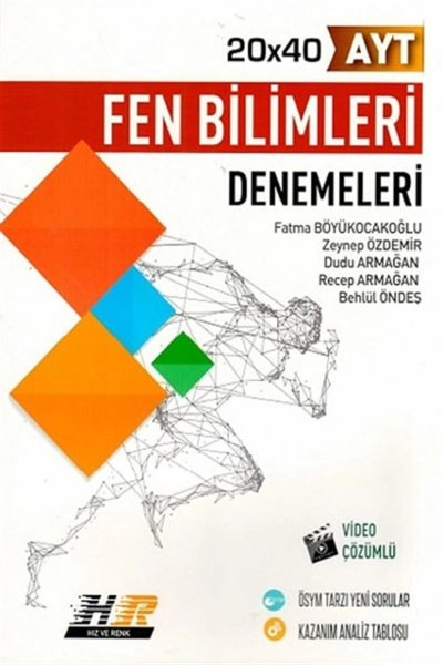 AYT Fen Bilimleri 20x40 Denemeleri Hız ve Renk Yayınları Vega Efsanesi