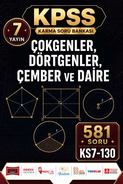 Çokgenler, Dörtgenler, Çember ve Daire 7 Yayın 581 Soru Vega Efsanesi