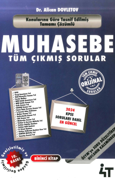 4T Yayınları Muhasebe Çıkmış Sorular 1. Kitap Alican Dovletov Vega Efsanesi