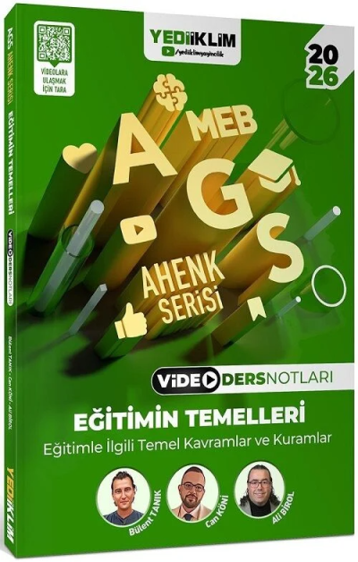 2026 MEB-AGS Eğitimin Temelleri Video Ders Notları Ahenk Serisi Yediiklim Yayınları Vega Efsanesi