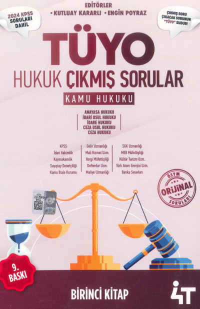 Tüyo Hukuk Çıkmış Sorular (Kamu Hukuku) 2024 KPSS Soruları Dahil Vega Efsanesi