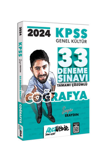2024 KPSS GK Coğrafya Tamamı Çözümlü 33 Deneme Sınavı HocaWebde Yayınları