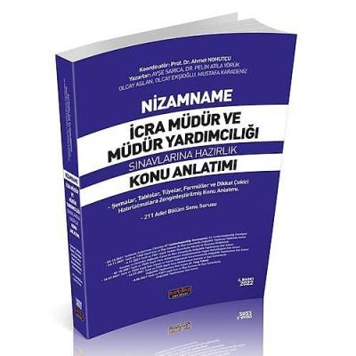 NİZAMNAME İCRA MÜDÜRLÜĞÜ KONU ANLATIMI Vega Efsanesi