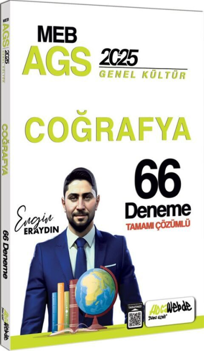 2025 MEB AGS Türkiye Coğrafyası Tamamı Çözümlü 33 Deneme Sınavı HocaWebde Yayınları Vega Efsanesi