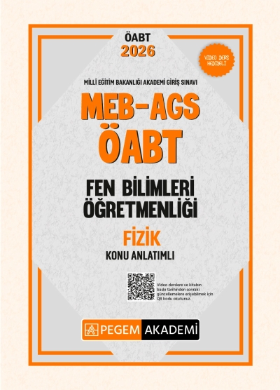 MEB AGS ÖABT Fen Bilimleri Öğretmenliği Konu Anlatımlı FİZİK Pegem Akademi Vega Efsanesi