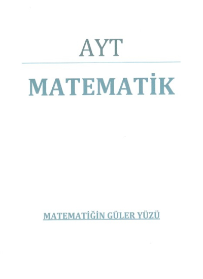 Matematiğin Güler Yüzü AYT Video Ders Notları Vega Efsanesi