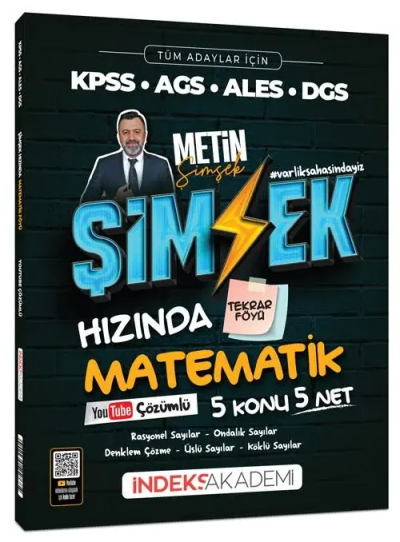 Şimşek Hızında Matematik Tekrar Föyü Youtube Video Çözümlü İndeks Akademi Yayıncılık Vega Efsanesi