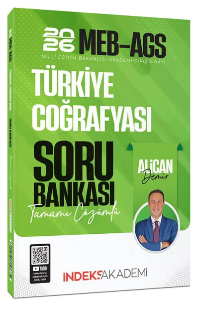 2026 MEB-AGS Türkiye Coğrafyası Soru Bankası Çözümlü Alican Demir İndeks Akademi Yayıncılık Vega Efsanesi
