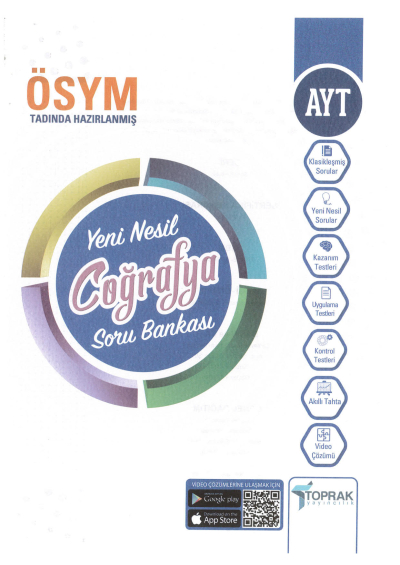 AYT YENİ NESİL COĞRAFYA SORU BANKASI Vega Efsanesi