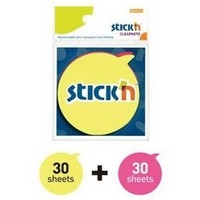 2 Neon Renk Yuvarlak Konuşma Balonu 60 Yaprak 76x76 Yapışkanlı Not Kağıdı Vega Efsanesi