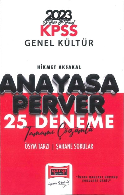 ANAYASA PERVER 25 DENEME TAMAMI ÇÖZÜMLÜ Vega Efsanesi