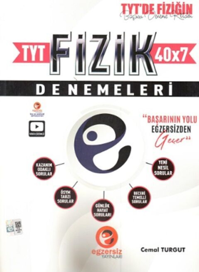 TYT Fizik 40 x 7 Denemeleri Egzersiz Yayınları Vega Efsanesi