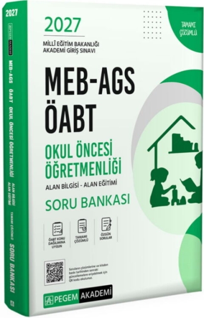 ÖABT MEB-AGS Okul Öncesi Öğretmenliği Soru Bankası Çözümlü Pegem Akademi Yayınları Vega Efsanesi