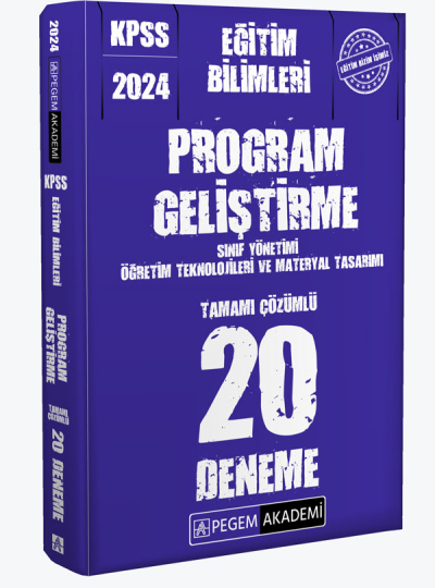 2024 KPSS Eğitim Bilimleri Program Geliştirme 20 Deneme Vega Efsanesi