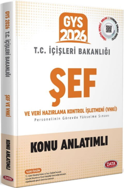 2026 T.C. İçişleri Bakanlığı Şef ve VHKİ GYS Konu Anlatımlı Data Yayınları Vega Efsanesi
