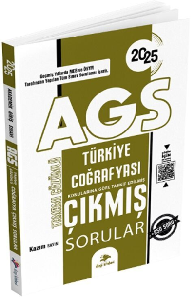 2025 MEB AGS Türkiye Coğrafyası Video Çözümlü Çıkmış Sorular Kazım Sayın Dizgi Kitap Vega Efsanesi