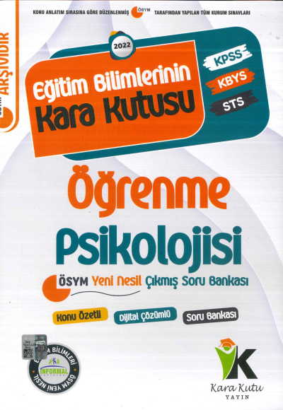 ÖĞRENME PSİKOLOJİSİ KONU ÖZETLİ DİJİTAL ÇÖZ. SORU BANKASI