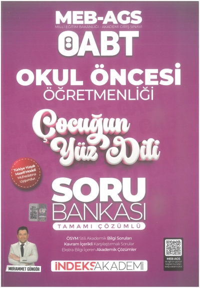 ÖABT Okul Öncesi Öğretmenliği Çocuğun Yüz Dili Soru Bankası Çözümlü İndeks Akademi Yayıncılık Vega Efsanesi