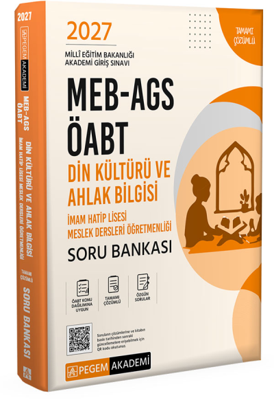 2027 ÖABT Din Kültürü ve Ahlak Bilgisi Öğretmenliği Soru Bankası Çözümlü Pegem Akademi Yayınları Vega Efsanesi