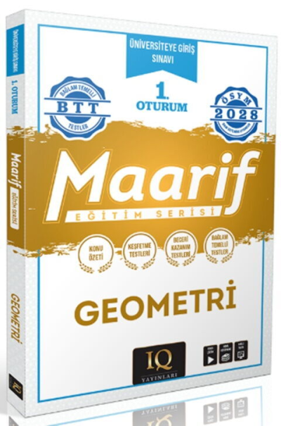2028 TYT Geometri Maarif Eğitim Serisi 1. Oturum IQ Yayınları Vega Efsanesi