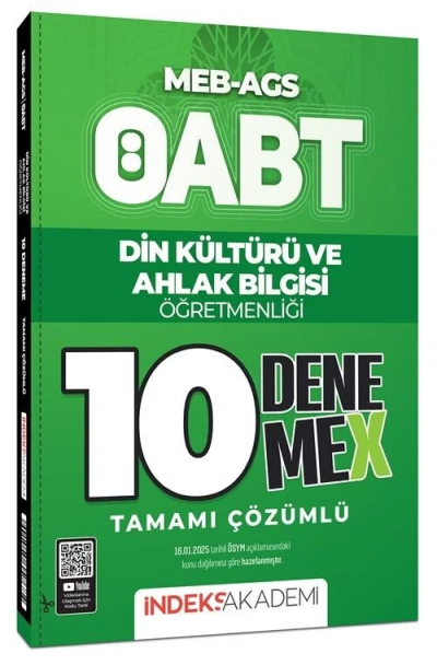 2025 ÖABT MEB-AGS Din Kültürü ve Ahlak Bilgisi 10 DenemeX Çözümlü İndeks Akademi Vega Efsanesi